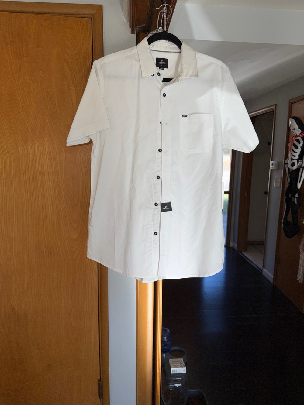 Rip Curl Men's Short-Sleeve Button-Down Shirt in White